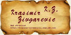 Krasimir Zivgarević vizit kartica